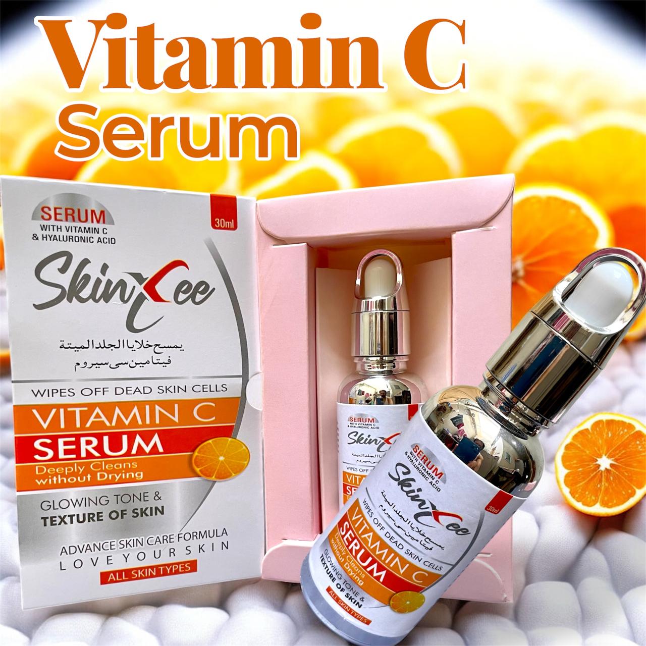 SkinXee Vitamin C Serum – Glowing & Brightening Face Serum (30ml)