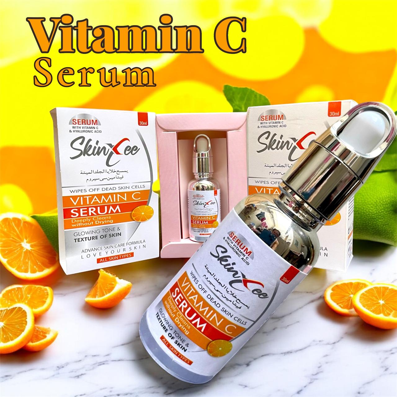 SkinXee Vitamin C Serum – Glowing & Brightening Face Serum (30ml)