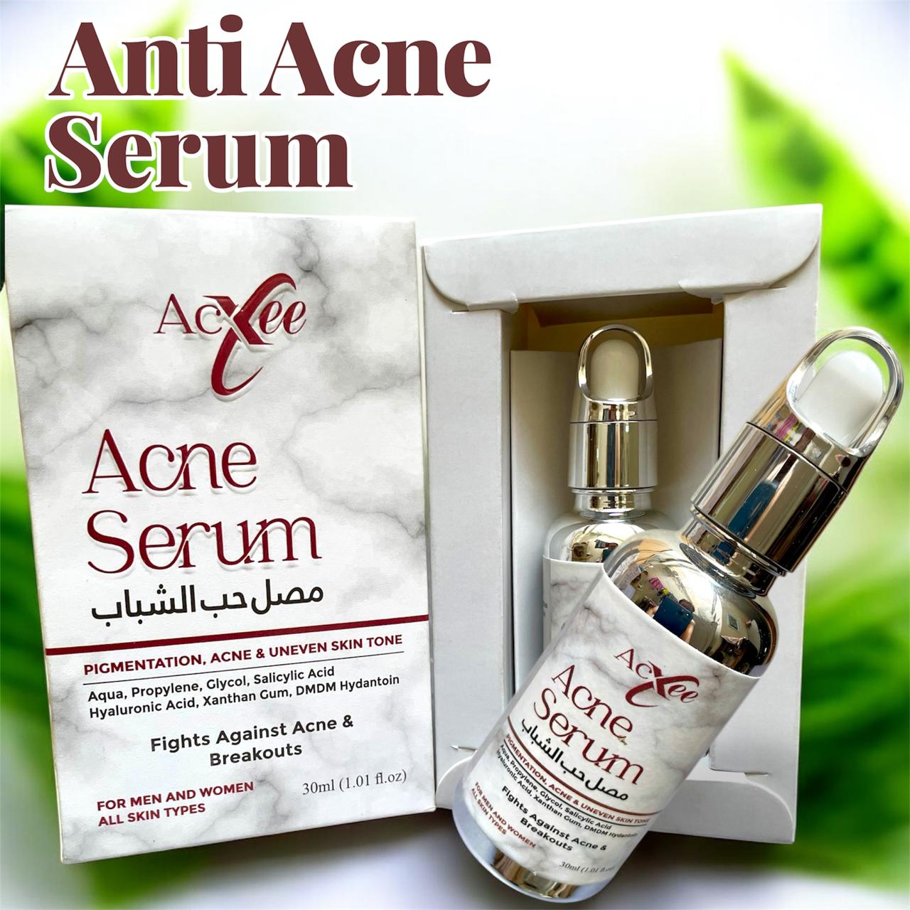 AcXee Anti Acne Serum – Clear Skin Solution for Acne & Breakouts (30ml)